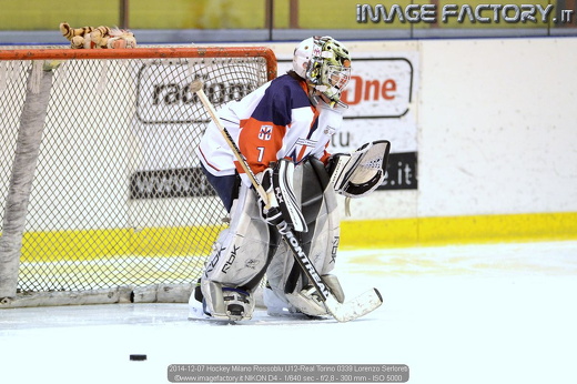 2014-12-07 Hockey Milano Rossoblu U12-Real Torino 0339 Lorenzo Serloreti